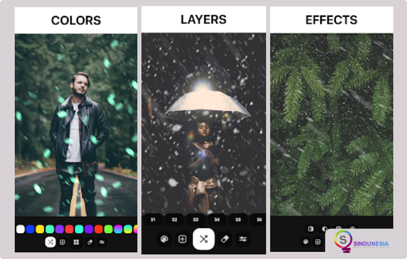 aplikasi edit foto di android Just Snow