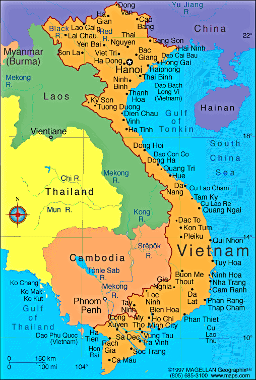 peta vietnam lengkap