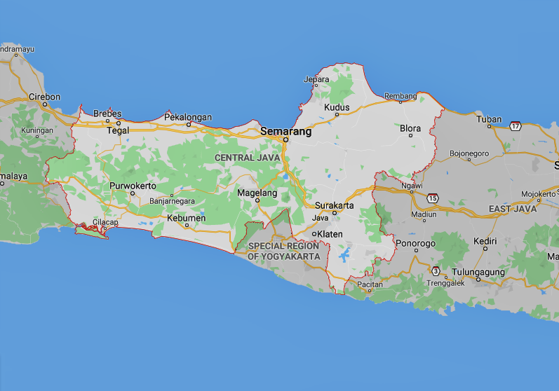 Gambar peta Jawa Tengah