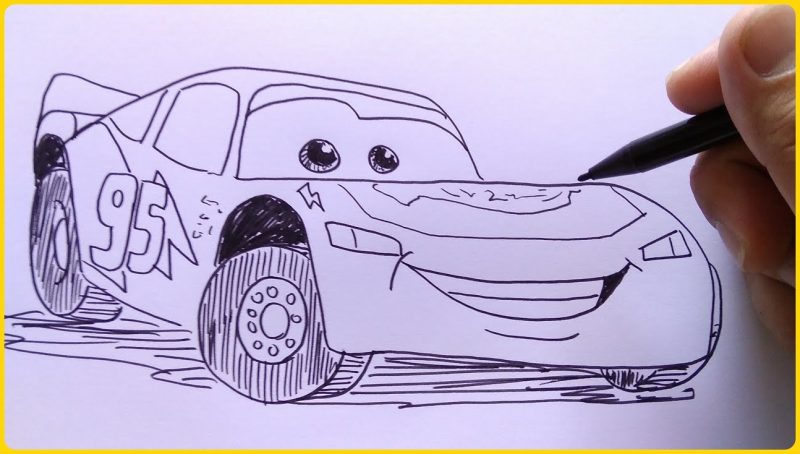 sketsa gambar mobil mekwin