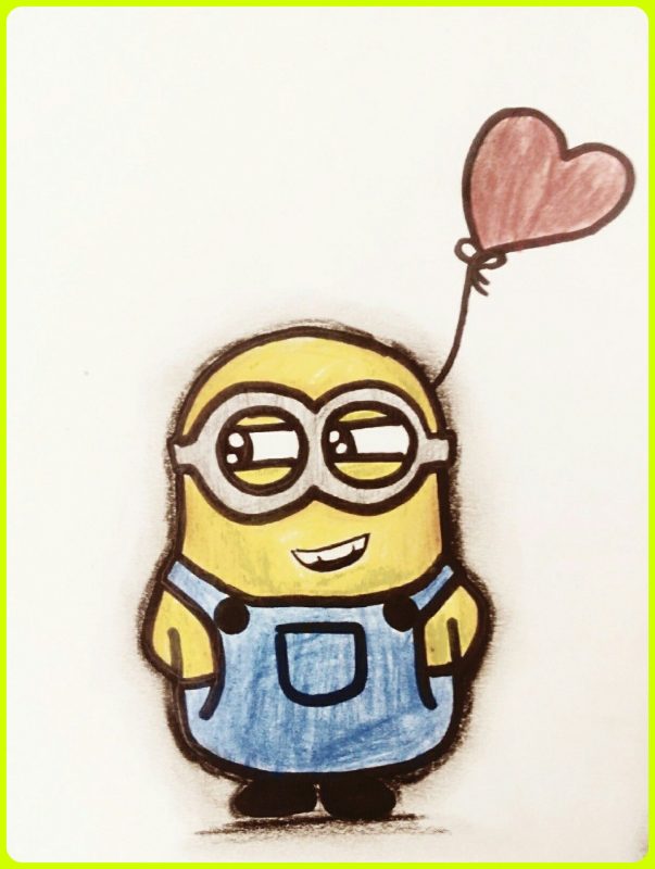 sketsa minion lucu