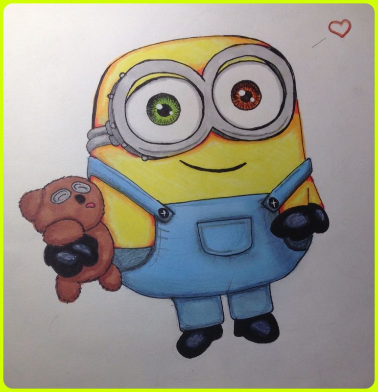 sketsa minion lucu