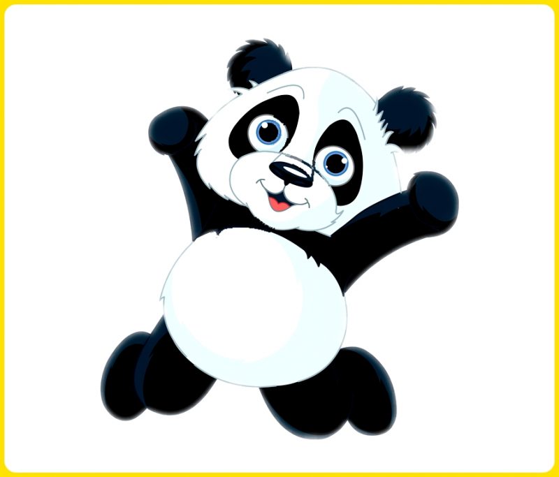 sketsa panda keren