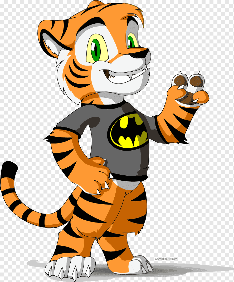 gambar harimau kartun PNG
