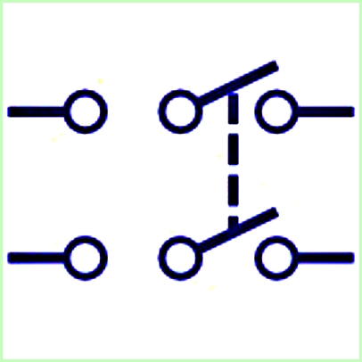 Saklar Double Pole Double Throw (DPDT)