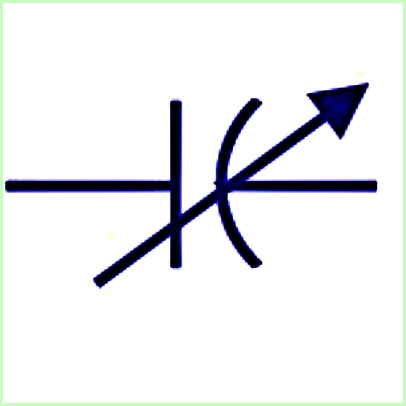 Simbol Listrik Kapasitor Variabel