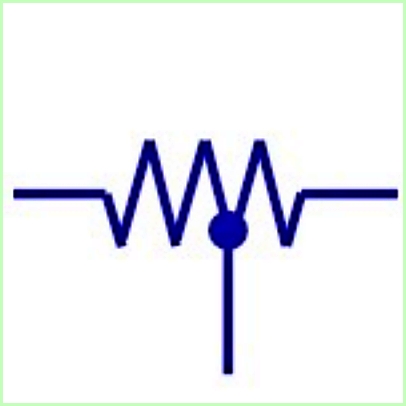 Simbol Listrik Tapped Resistor