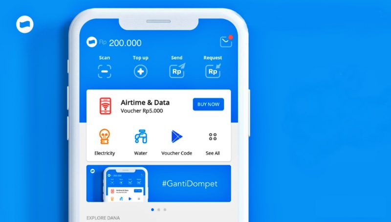 Aplikasi transfer Uang Dana