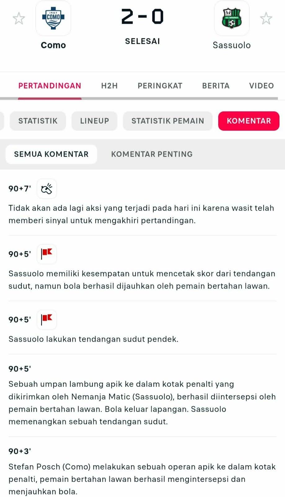 Komentator Langsung