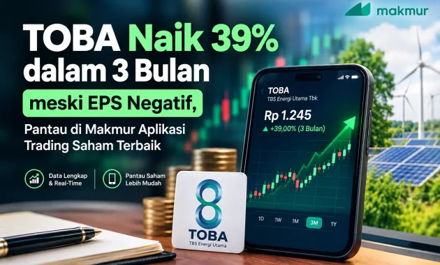 saham TOBA Naik 39 di Makmur